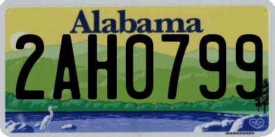 AL license plate 2AH0799