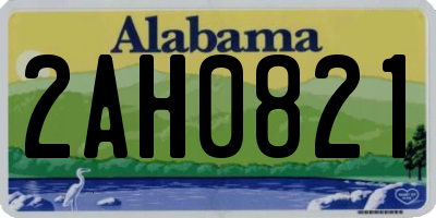 AL license plate 2AH0821