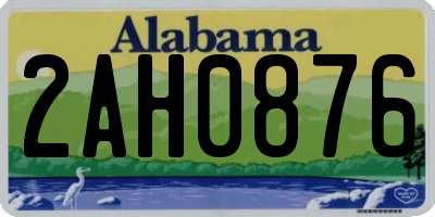 AL license plate 2AH0876
