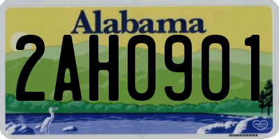 AL license plate 2AH0901