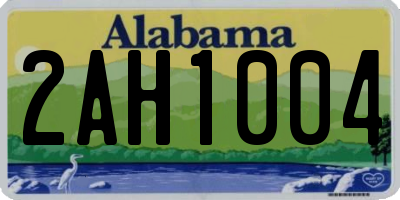 AL license plate 2AH1004