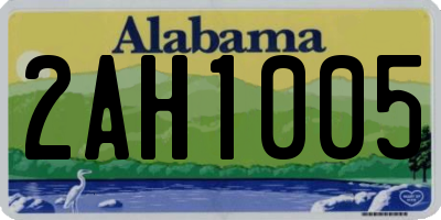 AL license plate 2AH1005