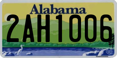 AL license plate 2AH1006