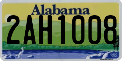 AL license plate 2AH1008