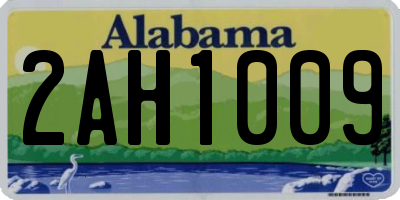 AL license plate 2AH1009