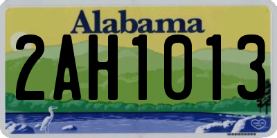 AL license plate 2AH1013
