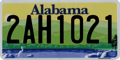 AL license plate 2AH1021