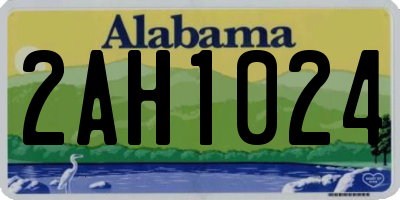 AL license plate 2AH1024