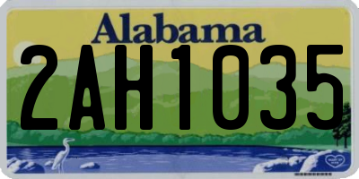 AL license plate 2AH1035