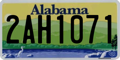 AL license plate 2AH1071