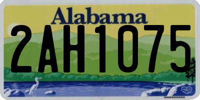 AL license plate 2AH1075