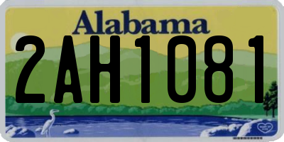 AL license plate 2AH1081