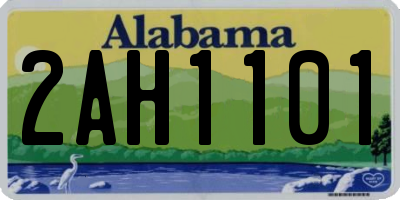 AL license plate 2AH1101