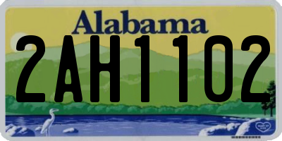 AL license plate 2AH1102