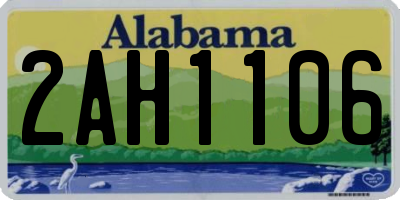 AL license plate 2AH1106