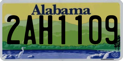 AL license plate 2AH1109