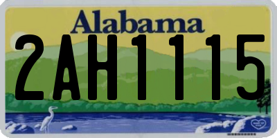 AL license plate 2AH1115