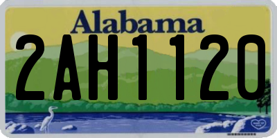 AL license plate 2AH1120