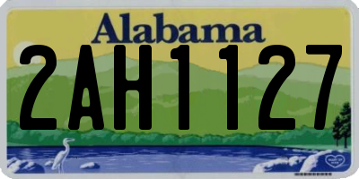 AL license plate 2AH1127