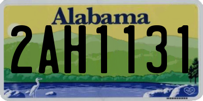 AL license plate 2AH1131