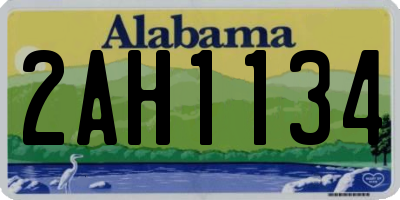 AL license plate 2AH1134