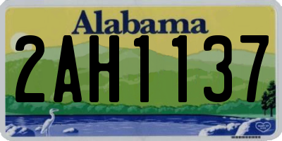 AL license plate 2AH1137
