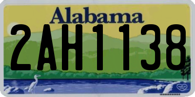 AL license plate 2AH1138