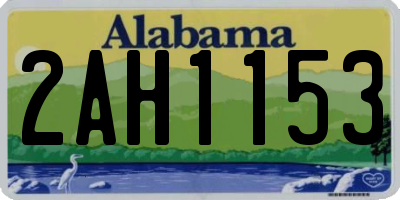 AL license plate 2AH1153