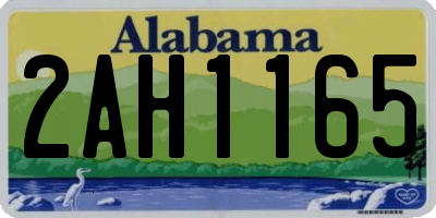 AL license plate 2AH1165