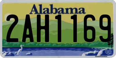 AL license plate 2AH1169