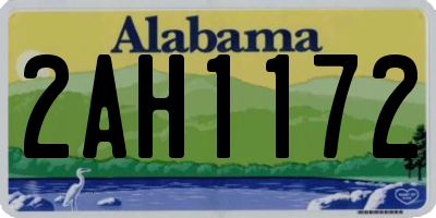 AL license plate 2AH1172