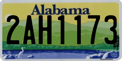 AL license plate 2AH1173