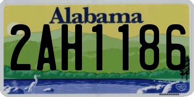 AL license plate 2AH1186