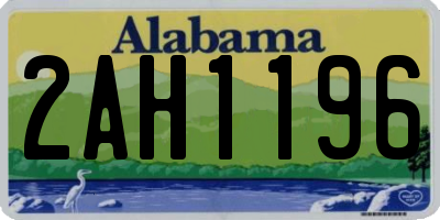 AL license plate 2AH1196
