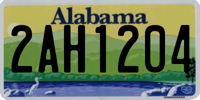 AL license plate 2AH1204