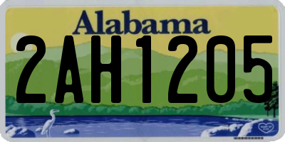 AL license plate 2AH1205
