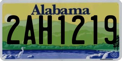 AL license plate 2AH1219