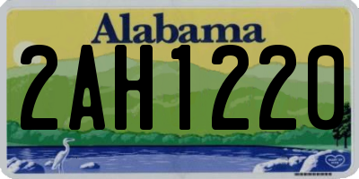 AL license plate 2AH1220