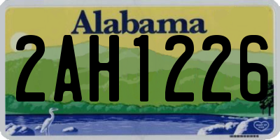 AL license plate 2AH1226