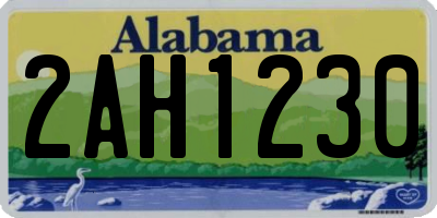 AL license plate 2AH1230