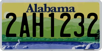 AL license plate 2AH1232