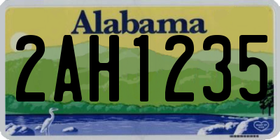 AL license plate 2AH1235