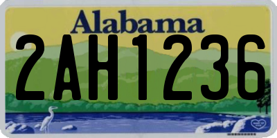 AL license plate 2AH1236