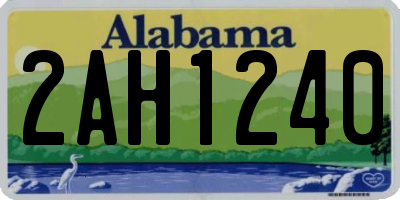 AL license plate 2AH1240