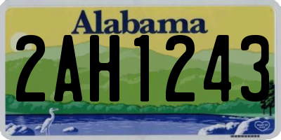 AL license plate 2AH1243