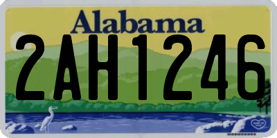 AL license plate 2AH1246