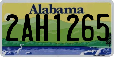 AL license plate 2AH1265