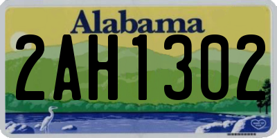 AL license plate 2AH1302
