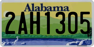 AL license plate 2AH1305