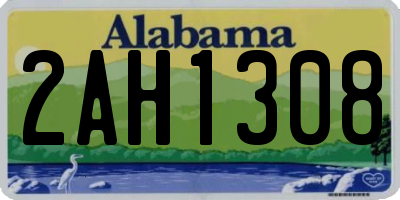 AL license plate 2AH1308